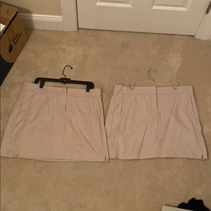 tan Izod golfing skort (2)